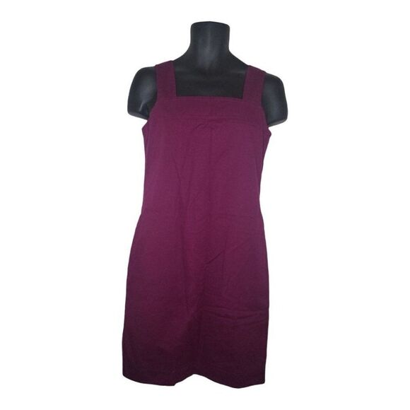 DKNY Sheath‎ Dress Women Sz 6 Sleeveless Plum Everyday Workwear Mini - Picture 1 of 6